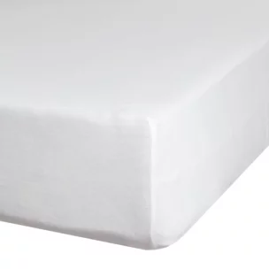Prześcieradło jersey z gumką 140x200 cm z bawełny kolor biały 125 g/m2 Design 91 Eurofirany