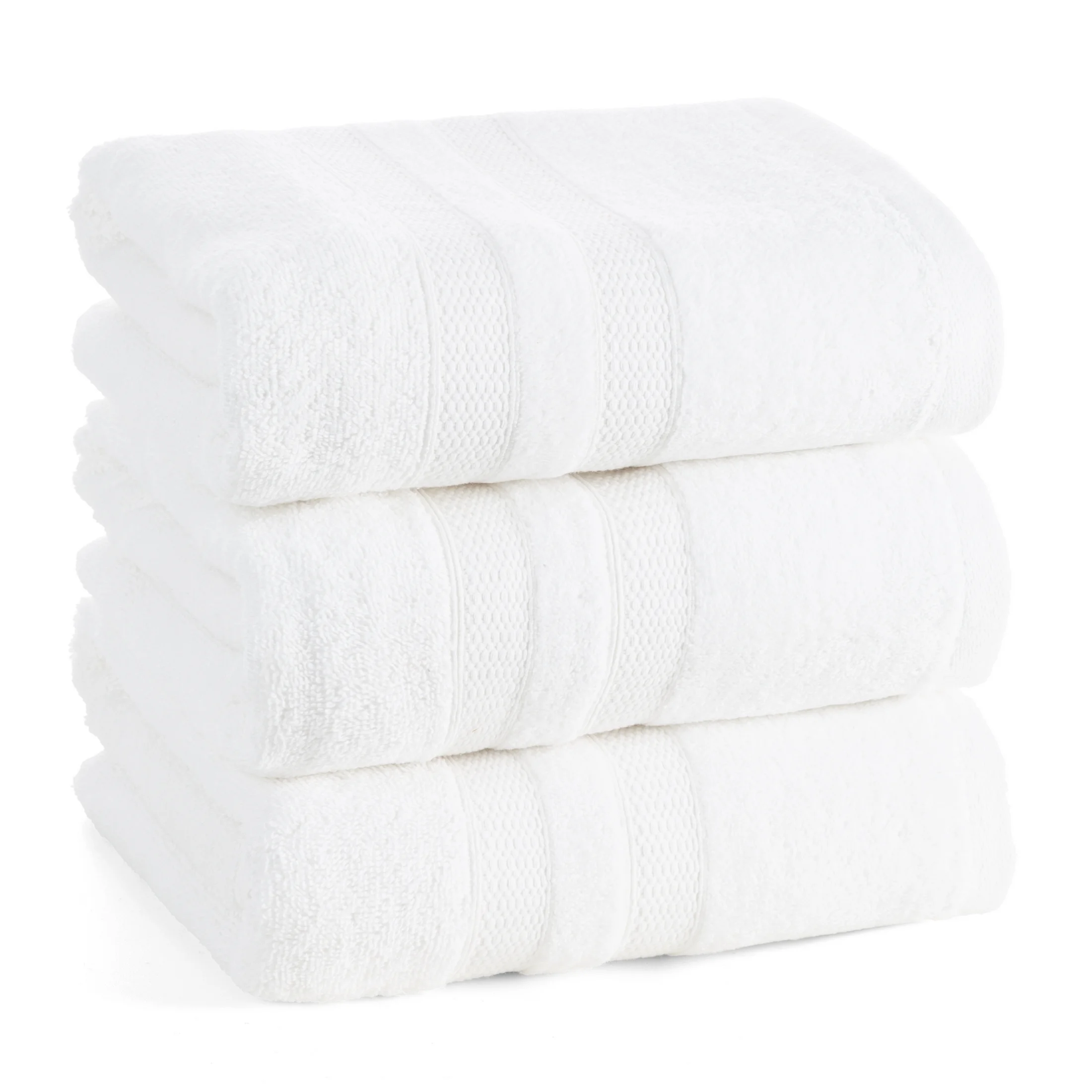 Ręcznik do rąk 30x50 cm bawełniany kolor biały z welwetową bordiurą w pasy 500 g/m2 PORTO Eurofirany