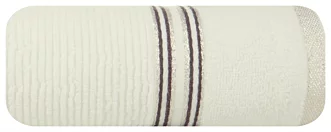 Ręcznik do rąk 30x50 cm bawełniany kolor kremowy z błyszczącą bordiurą 530 g/m2 FILON Eurofirany