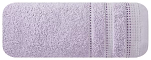 Ręcznik do rąk 30x50 cm bawełniany kolor liliowy z ozdobnym stębnowaniem 500 g/m2 POLA Eurofirany