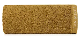 Ręcznik do rąk 30x50 cm bawełniany kolor miodowy z haftowanym logiem Eva Minge 550 g/m2 VENUS Eurofirany
