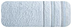 Ręcznik do rąk 30x50 cm bawełniany kolor niebieski z ozdobnym stębnowaniem 500 g/m2 POLA Eurofirany