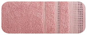 Ręcznik do rąk 30x50 cm bawełniany kolor pudrowy róż z ozdobnym stębnowaniem 500 g/m2 POLA Eurofirany