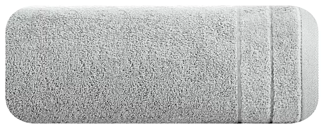 Ręcznik do rąk Damla z welwetową bordiurą stalowy 30x50 cm Eurofirany