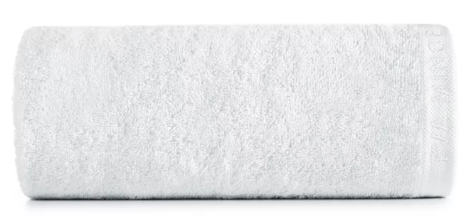 Ręcznik kąpielowy 50x90 cm bawełniany kolor biały z haftowanym logiem Eva Minge 550 g/m2 VENUS Eurofirany