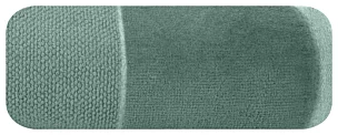 Ręcznik kąpielowy 50x90 cm bawełniany kolor ciemnomiętowy z bordiurą z weluru 500 g/m2 LUCY Eurofirany