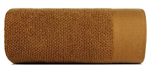 Ręcznik kąpielowy 70x140 cm bawełniany kolor miodowy o ryżowej strukturze 550 g/m2 RISO Eurofirany