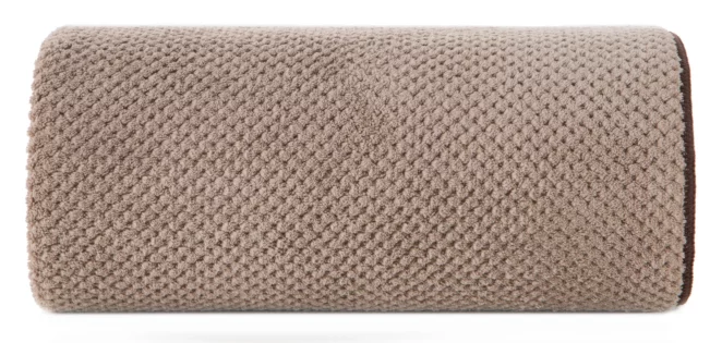 Ręcznik kąpielowy 50x90 cm szybkoschnący z mikrofibry kolor beżowy o ryżowej strukturze 280 g/m2 ZOE 1 Eurofirany