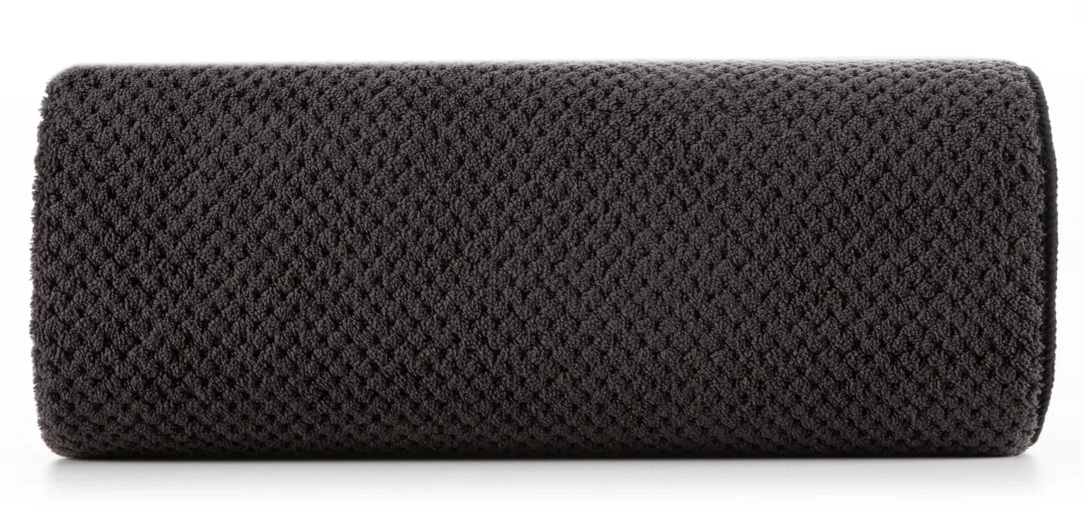 Ręcznik kąpielowy 50x90 cm szybkoschnący z mikrofibry kolor stalowy strukturze 280 g/m2 ZOE 1 Eurofirany
