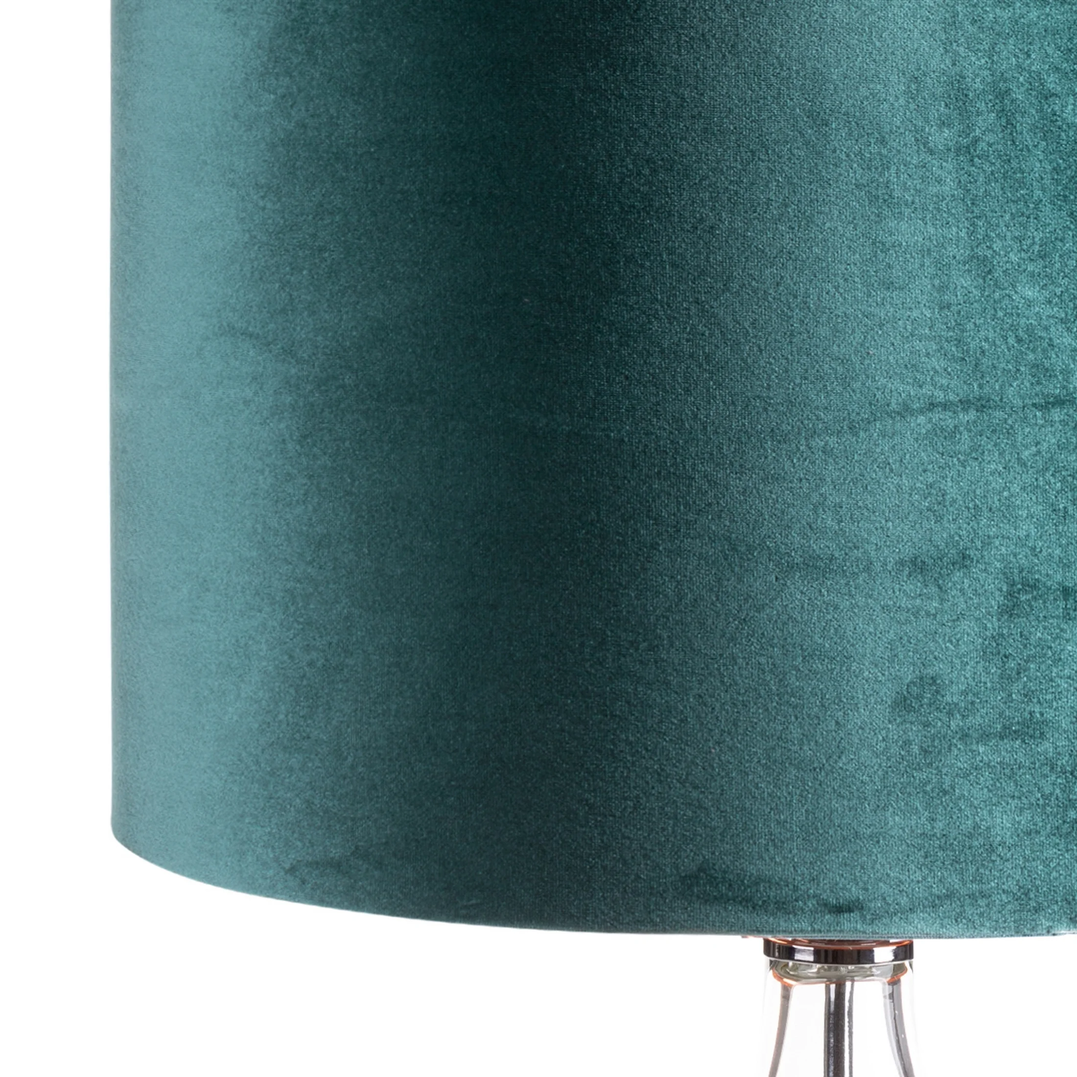 Lampa stołowa do salonu szałwiowa SALVIA 8 z welwetowym abażurem Limited Collection Eurofirany