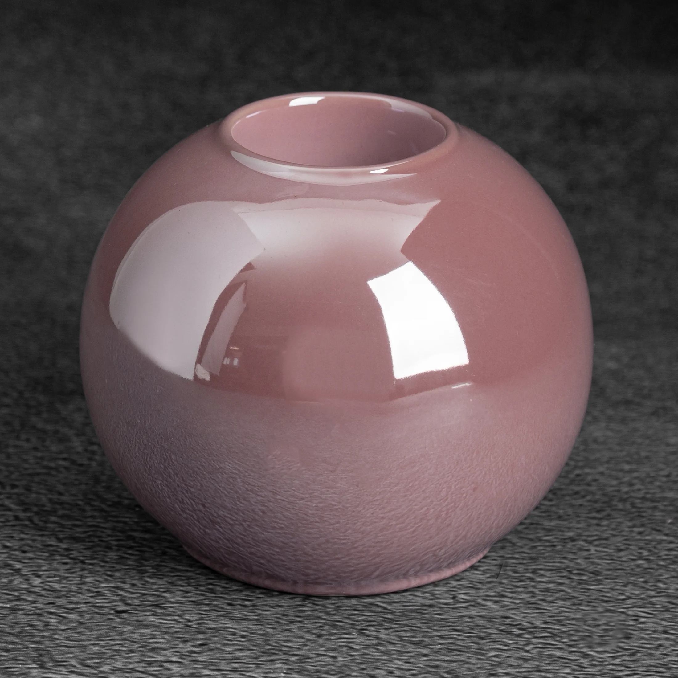 SIMONA 1 RÓŻOWY ŚWIECZNIK W KSZTAŁCIE KULI NA TEALIGHT 12x11 cm EUROFIRANY