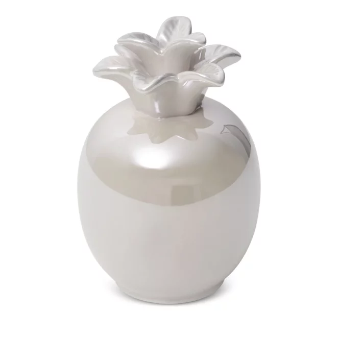 Figurka ceramiczna perłowa ananas z perłowym połyskiem średnica 11x16 cm SIMONA Eurofirany