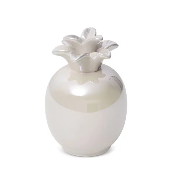 Figurka ceramiczna perłowa ananas z perłowym połyskiem średnica 9x14 cm SIMONA Eurofirany