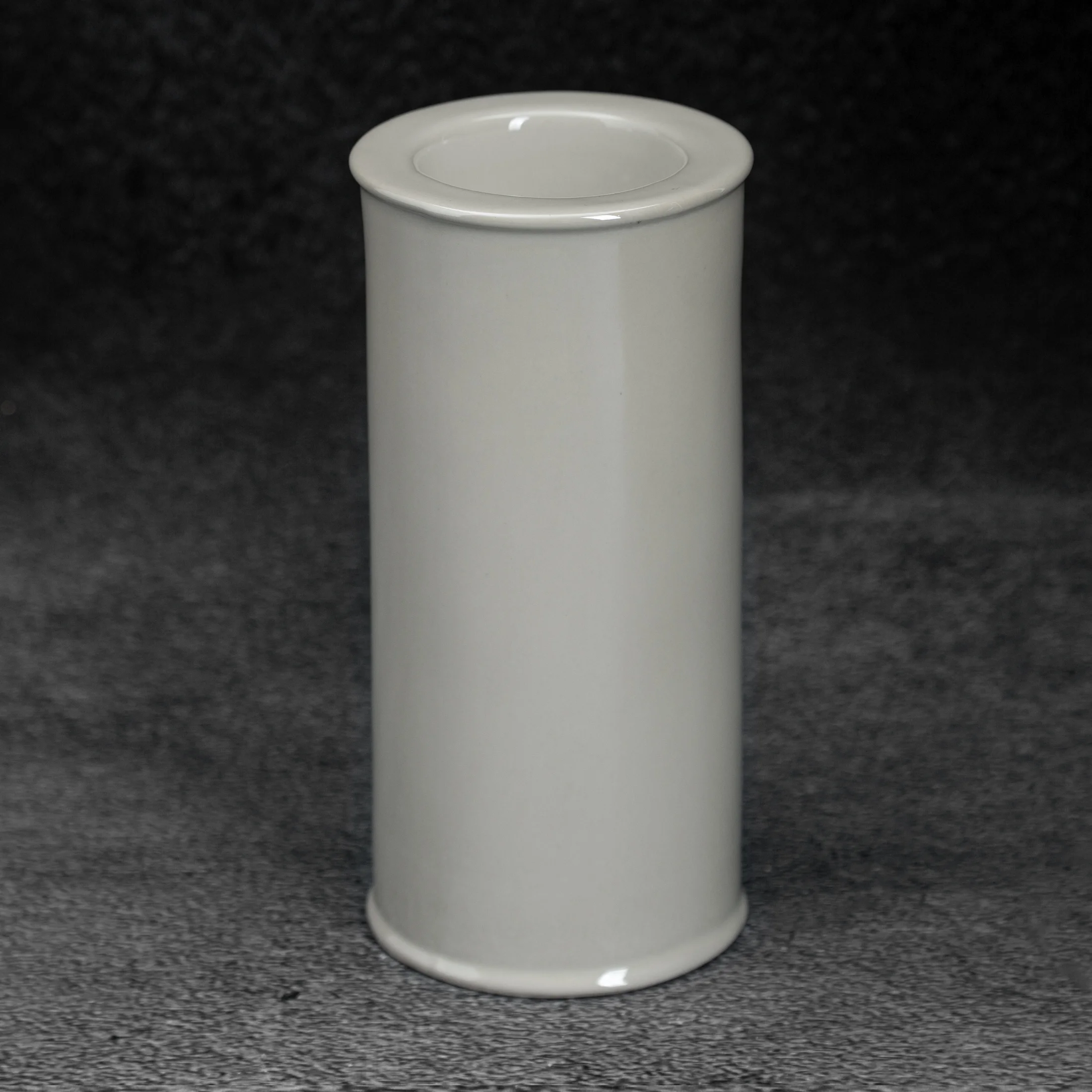 Świecznik ceramiczny perłowy w formie walca z połyskiem średnica 7x15 cm SIMONA Eurofirany