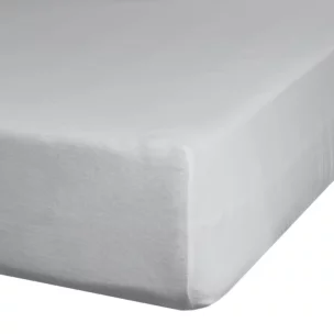 Prześcieradło jersey z gumką 160x200 cm z bawełny kolor jasnoszary 125 g/m2 Design 91 Eurofirany