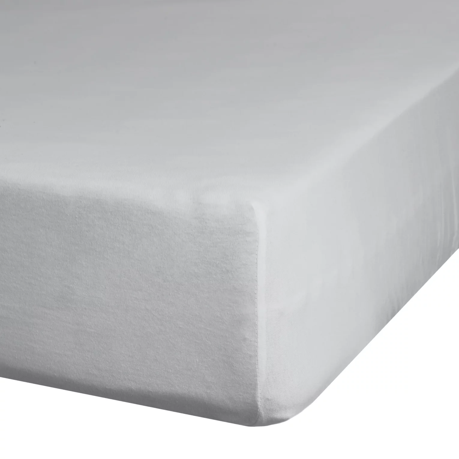 Prześcieradło jersey z gumką 90x200 cm z bawełny kolor jasnoszary 125 g/m2 Design 91 Eurofirany