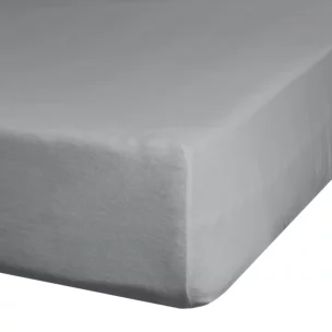 Prześcieradło jersey z gumką 220x200 cm z bawełny kolor stalowy 125 g/m2 Design 91 Eurofirany