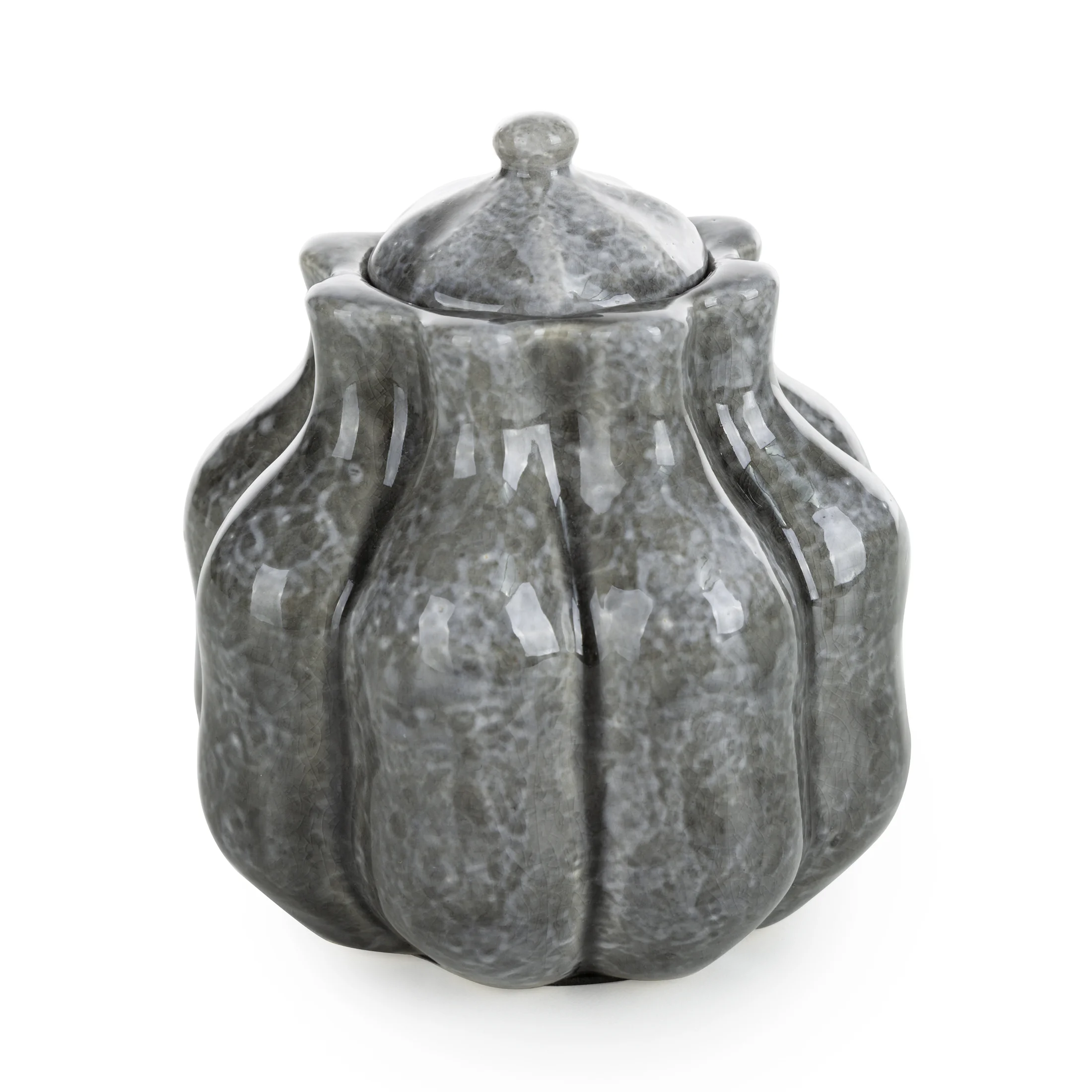 Świeca sojowa grafitowa w eleganckim ceramicznym wazoniku średnica 12x14 cm NIKO Eurofirany