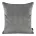 Poszewka na poduszkę 45x45 cm welwetowa, dwustronna i imitacji lnu z wypustką na brzegach szara, jasnoszara VELVET 57 EUROFIRANY PREMIUM