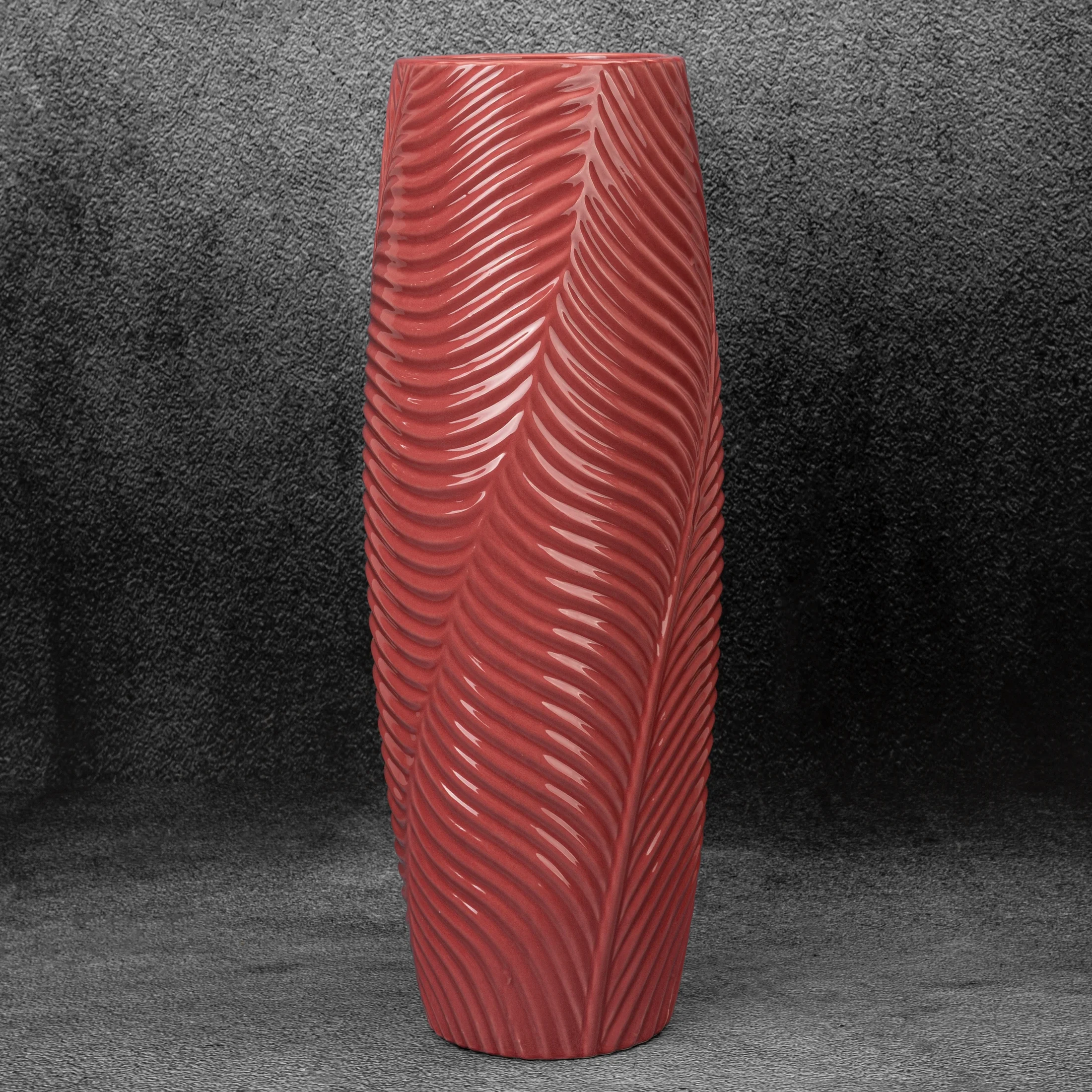 Wazon ceramiczny SENA z wytłaczanym wzorem