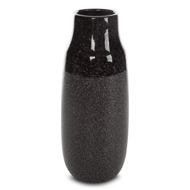 Wazon ceramiczny stalowy dekoracyjny średnica 15x36 cm MANDI Eurofirany