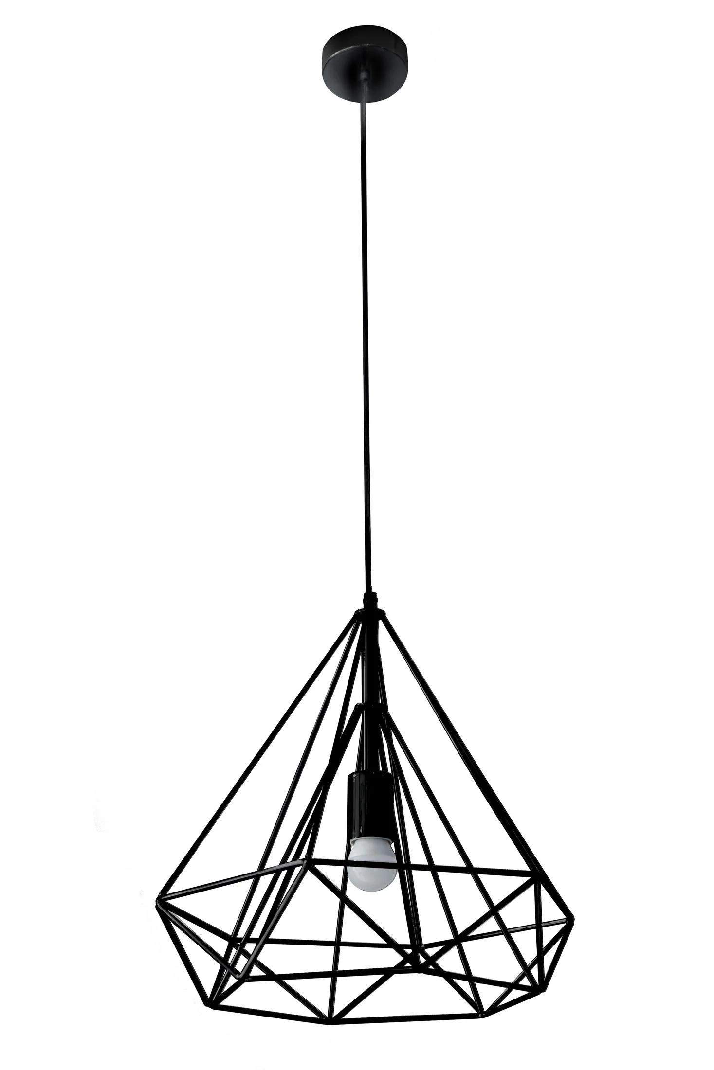 Lampa sufitowa wisząca WIRE szara w stylu industrialnym Eurofirany