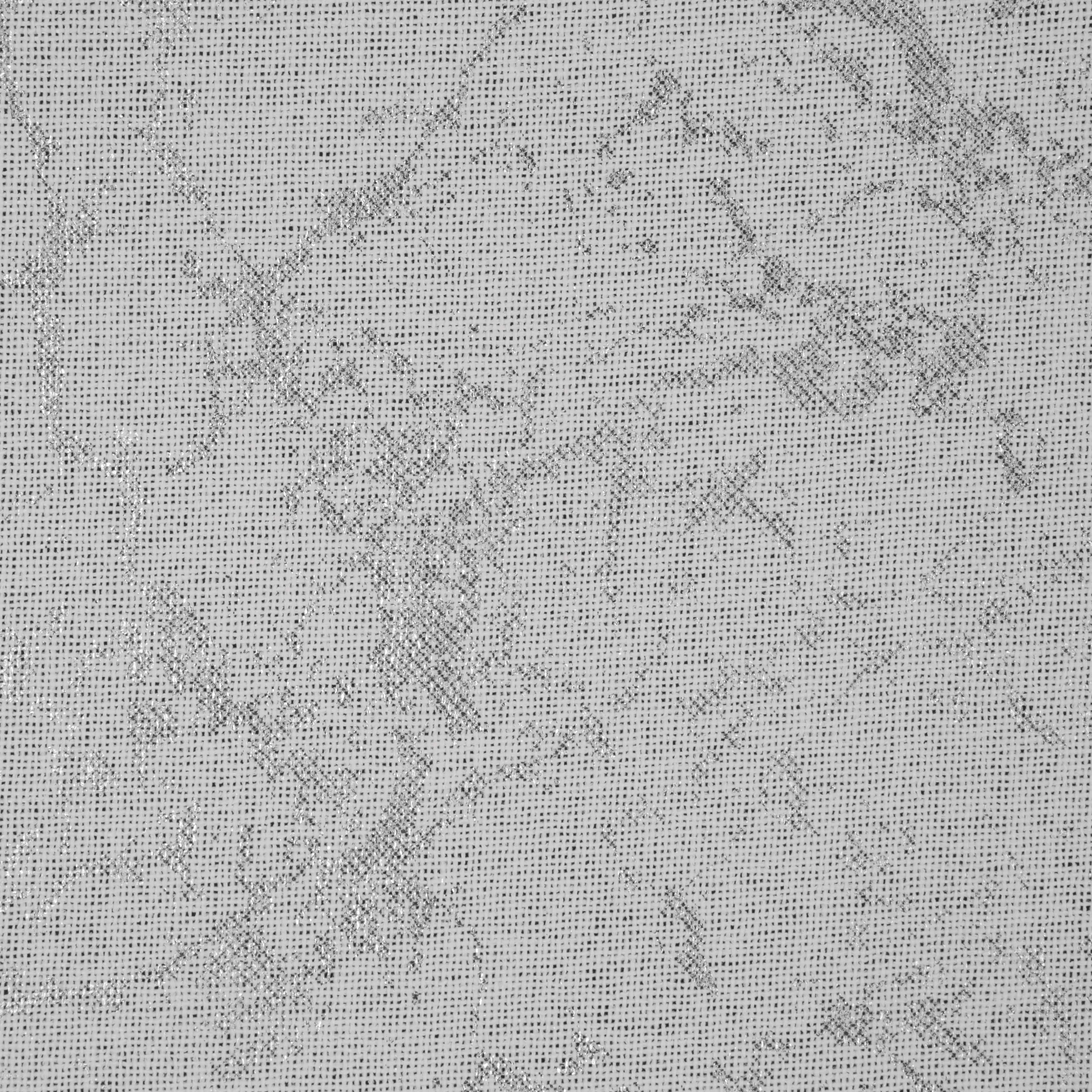 Zasłona biało, srebrna z nadrukiem marmurku o naturalnym splocie 140x270 cm taśma - MARLENE Eurofirany