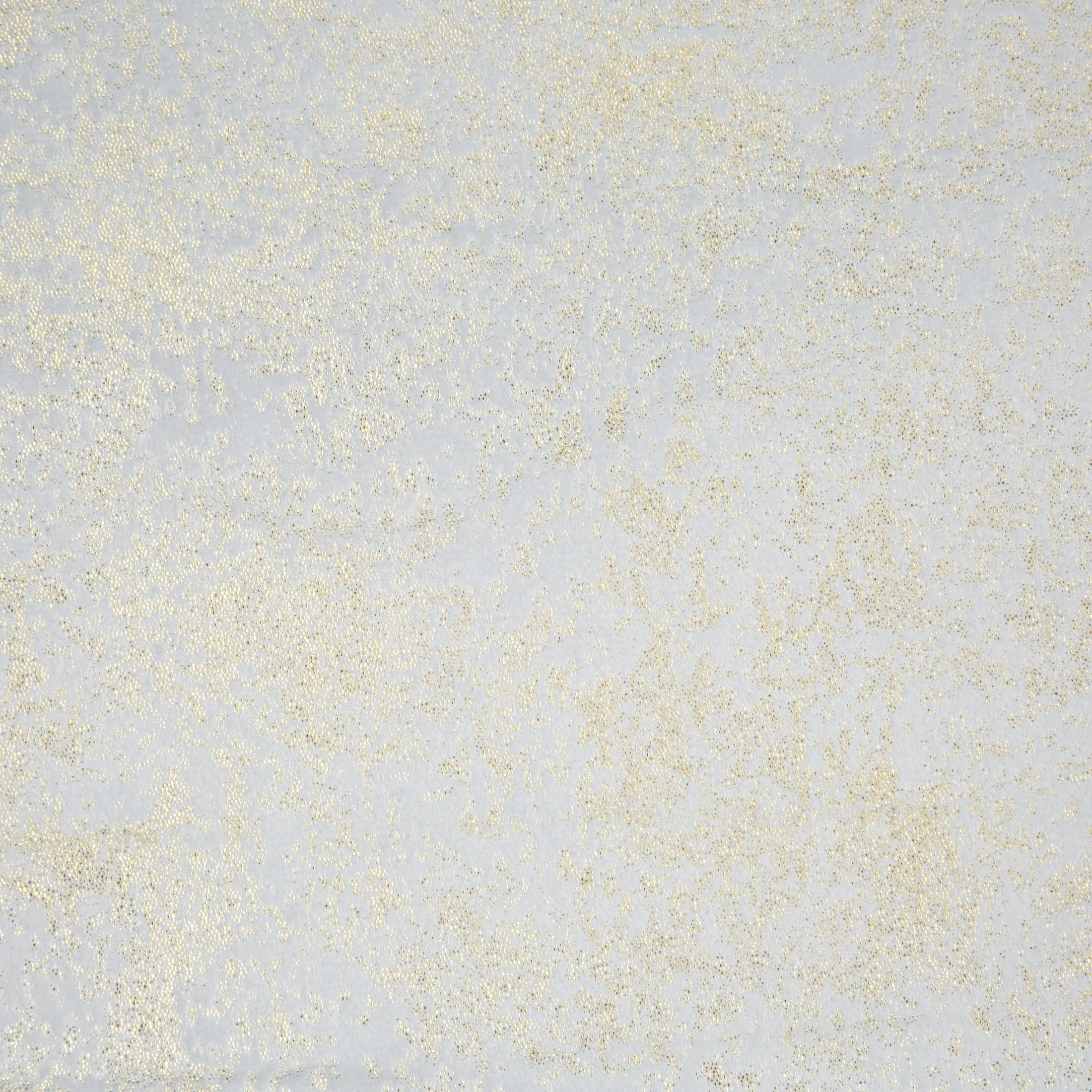 Zasłona biało, szampańska welwetowa z przecieranym błyszczącym nadrukiem 135x270 cm taśma - AVENA Eurofirany