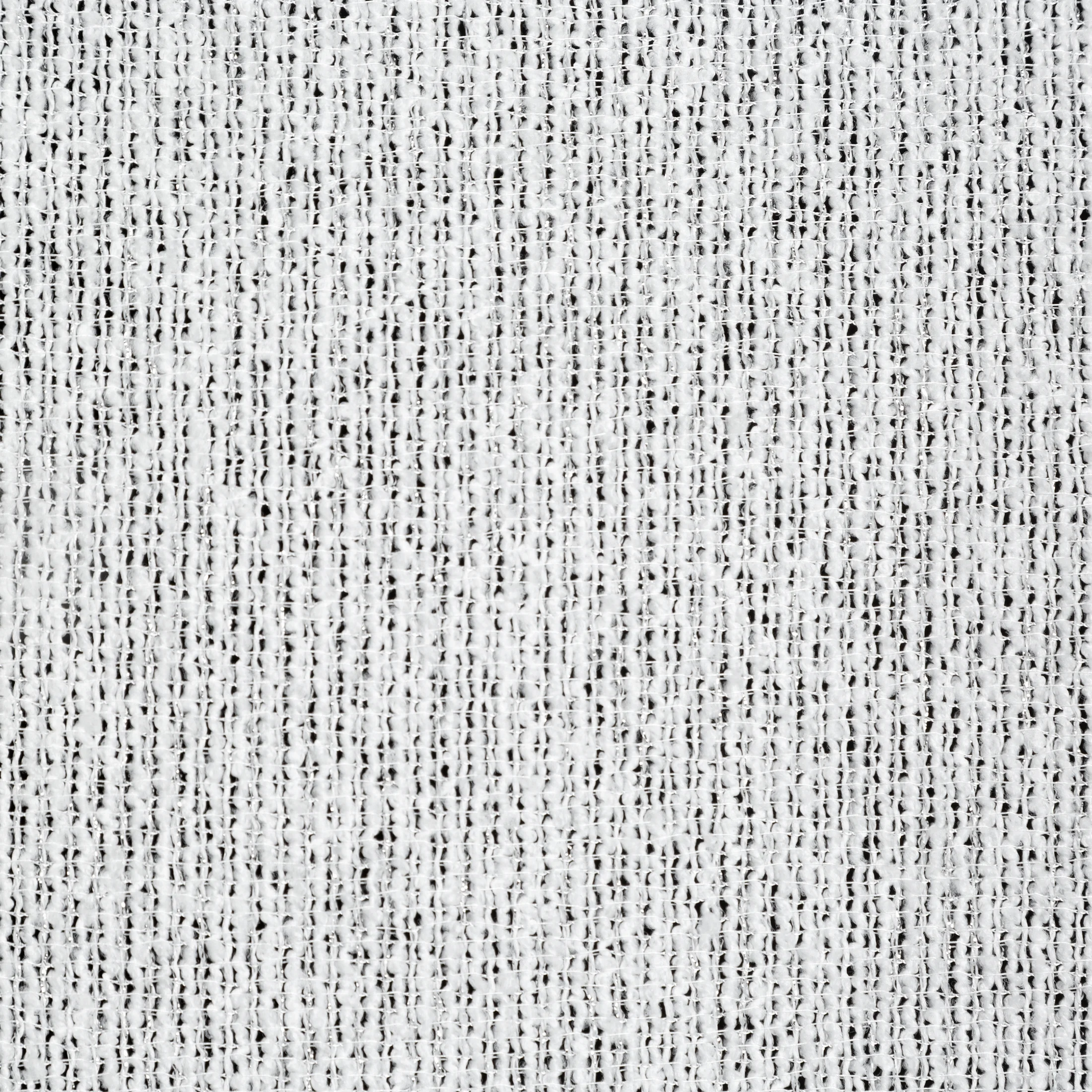 Zasłona biało, srebrzysta z dodatkiem błyszczącej nici 140x250 cm przelotka ESSI Eurofirany