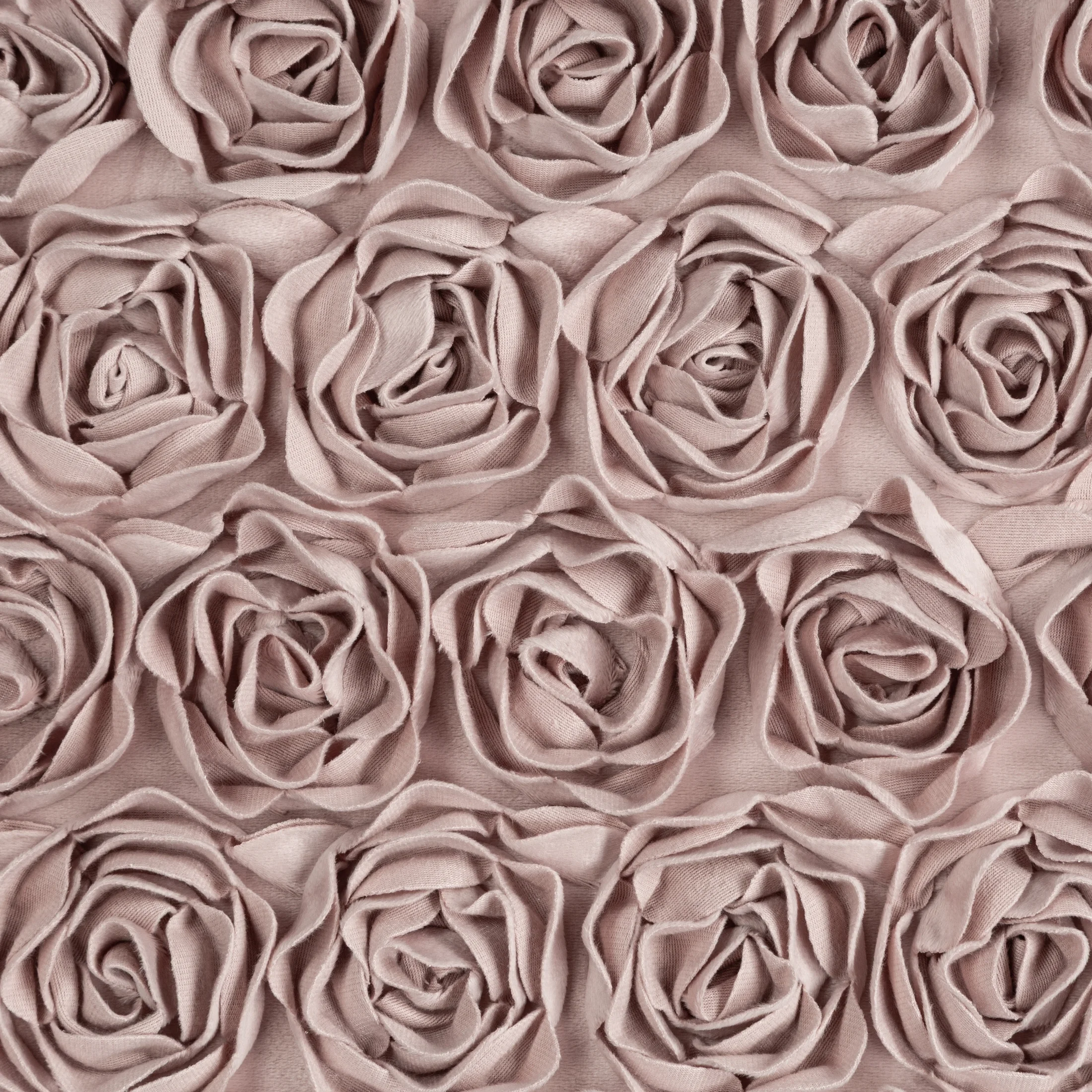 Zasłona pudrowa z welwetu zdobiona aplikacją 3D róż 140x250 cm przelotka - ROSES Eva Minge Eurofirany