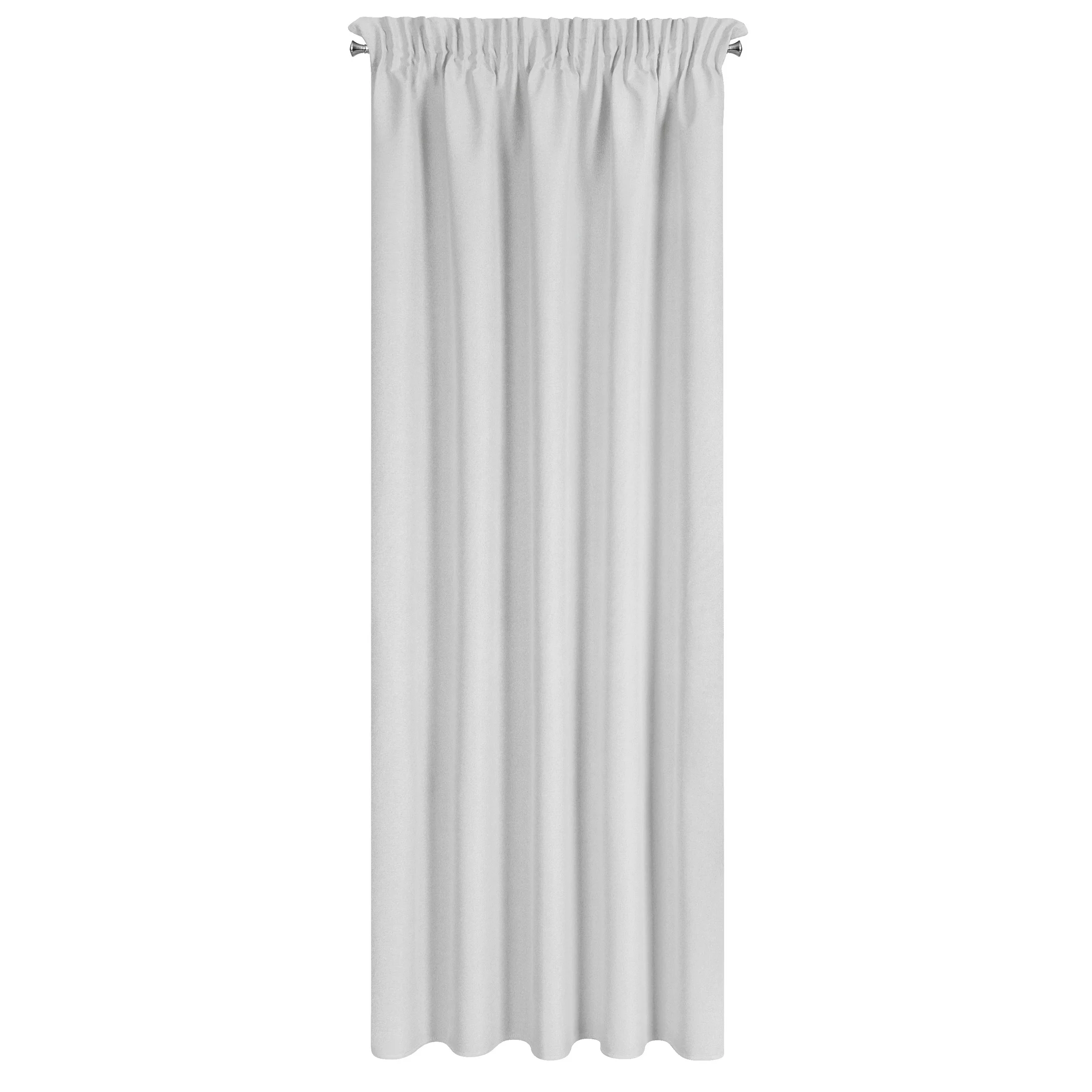 Zasłona srebrna 100% zaciemniająca z tkaniny typu blackout 135x270 cm taśma SUZAN Eurofirany