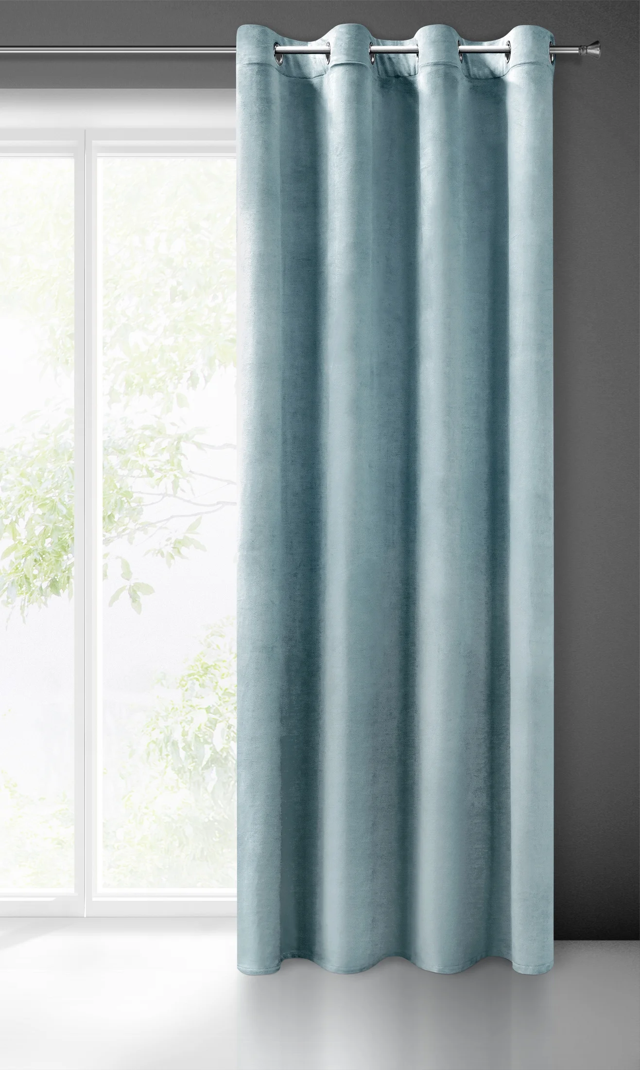 Zasłona morska z miękkiego welwetu 140x250 cm przelotka SUZANA Eurofirany
