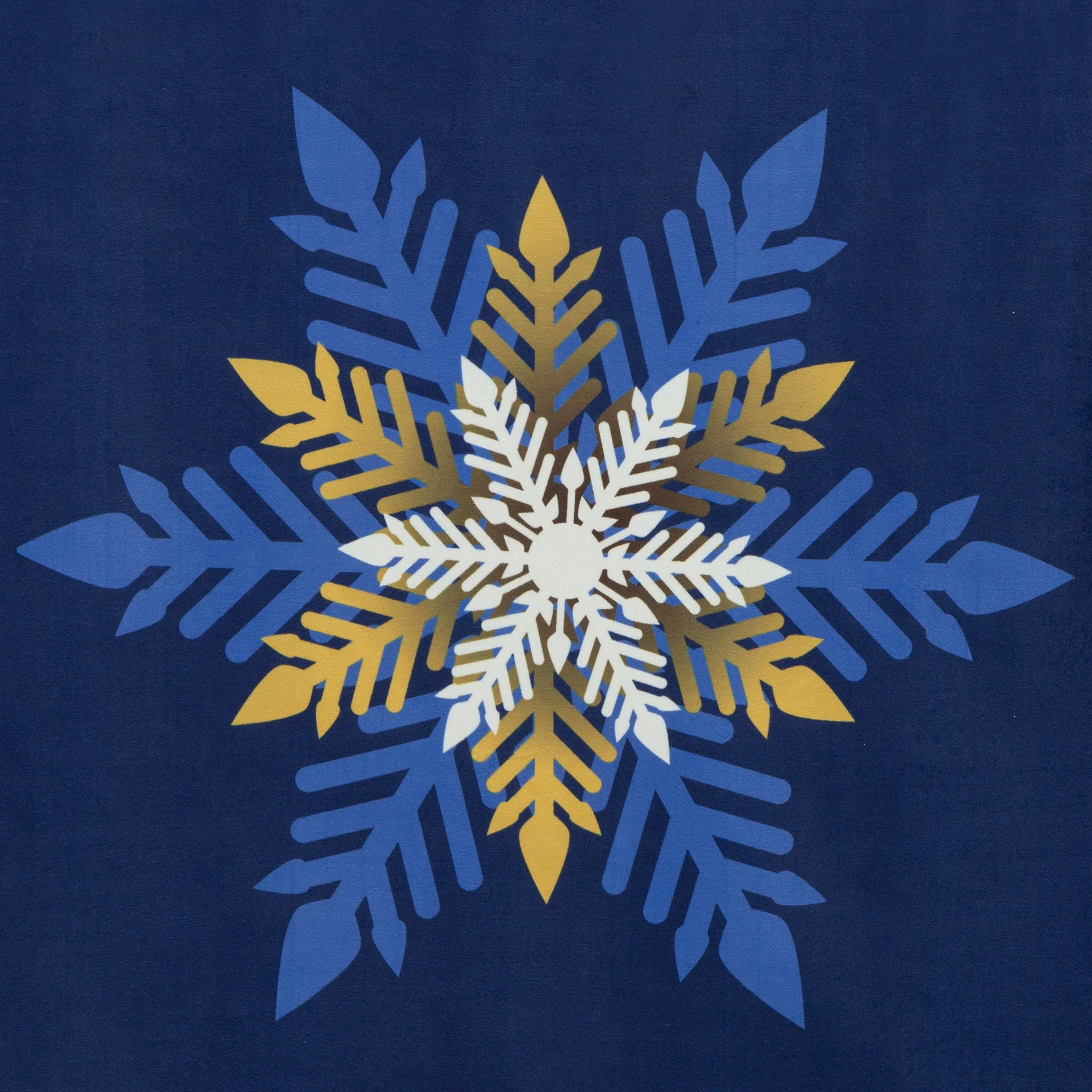 Zasłona granatowo, złota zdobiona świątecznymi gwiazdkami z tkaniny welwetowej 140x250 przelotka CAROL Eurofirany