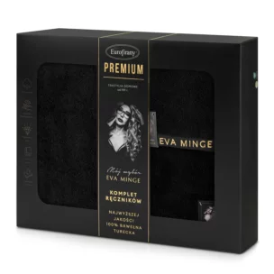 Zestaw ręczników bawełnianych 3 szt kolor czarny 550 g/m2 VENUS Eva Minge Eurofirany